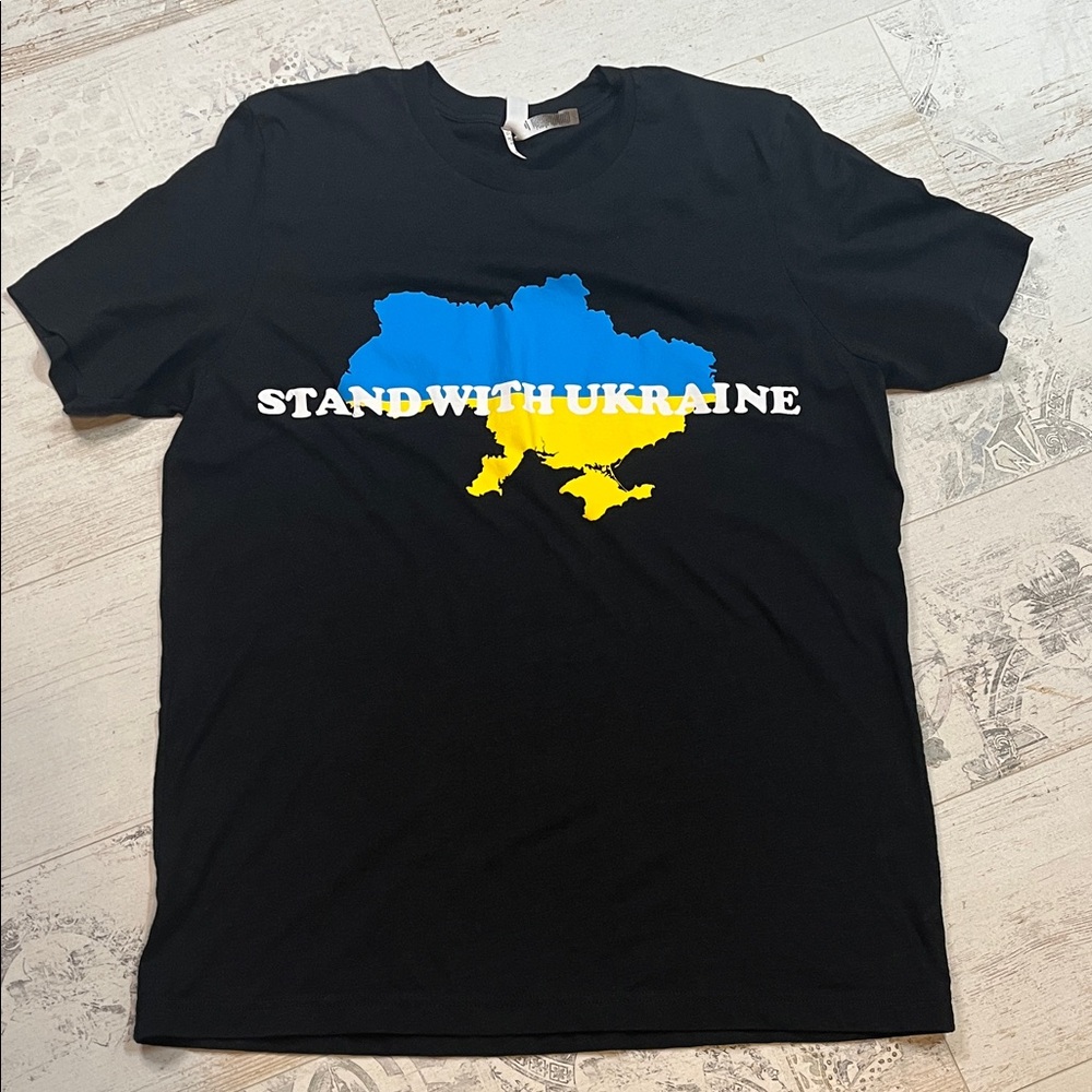 Stand With Ukraine Tee Shirt Size Large